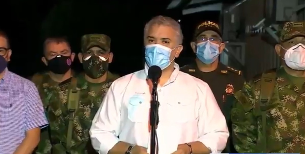 El presidente de Colombia, Iván Duque. (Captura)