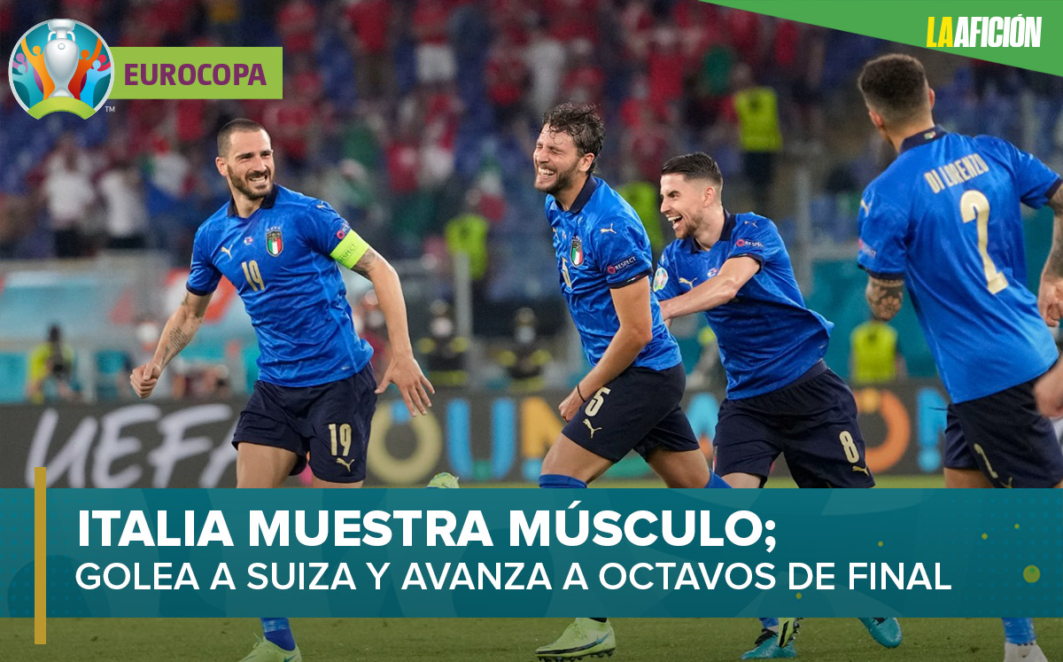 Italia se clasifica a la siguiente ronda de la Eurocopa tras vencer a Suiza (La Afición)