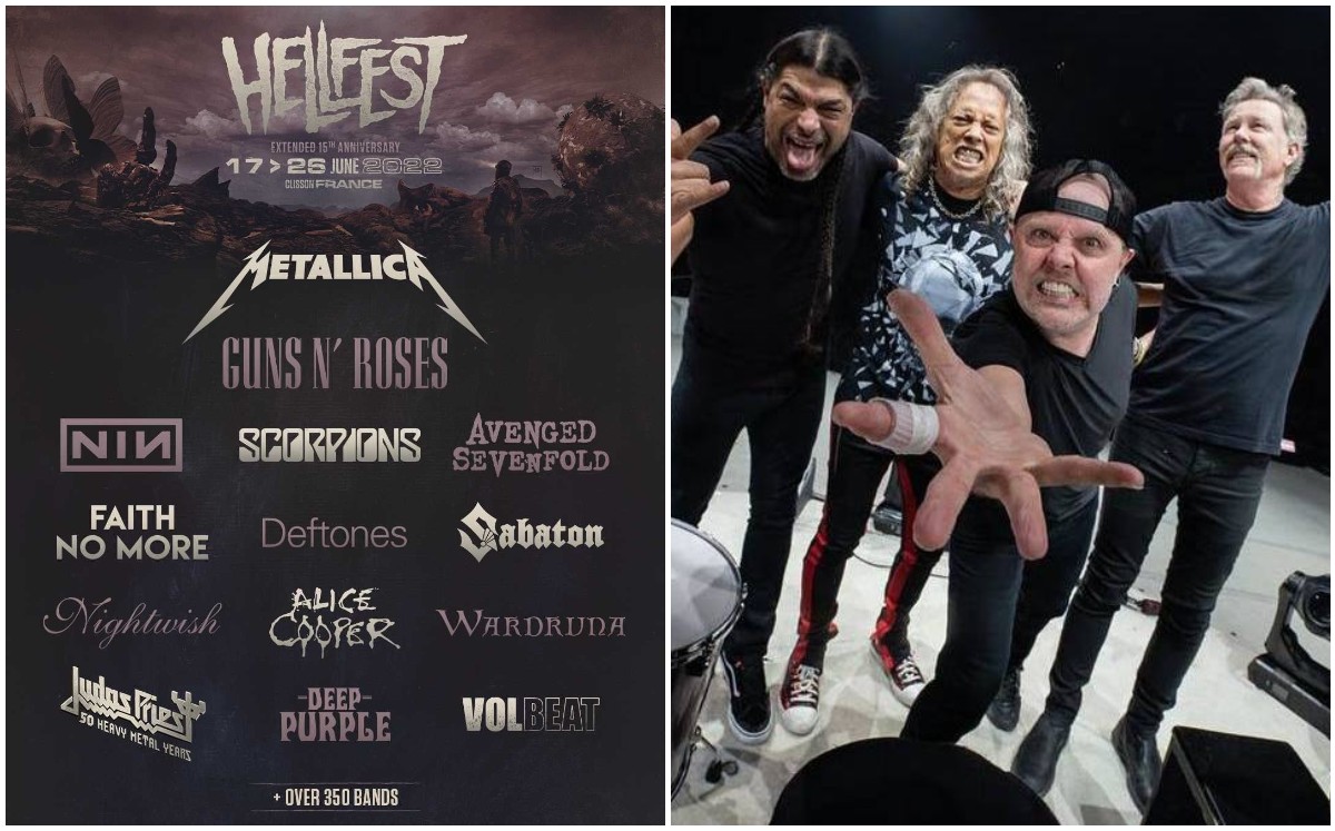 Metallica figura como headliner en el impresionante cartel de Hellfest 2022 (Instagram).