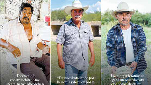 "Queremos que dejen el agua sobre su cauce"