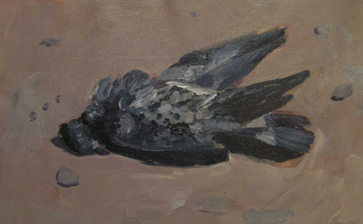 Entre tú y yo lo vimos  caer y lo levantamos/ Acrílico sobre lienzo/ 25 x 40 cm/ 2020