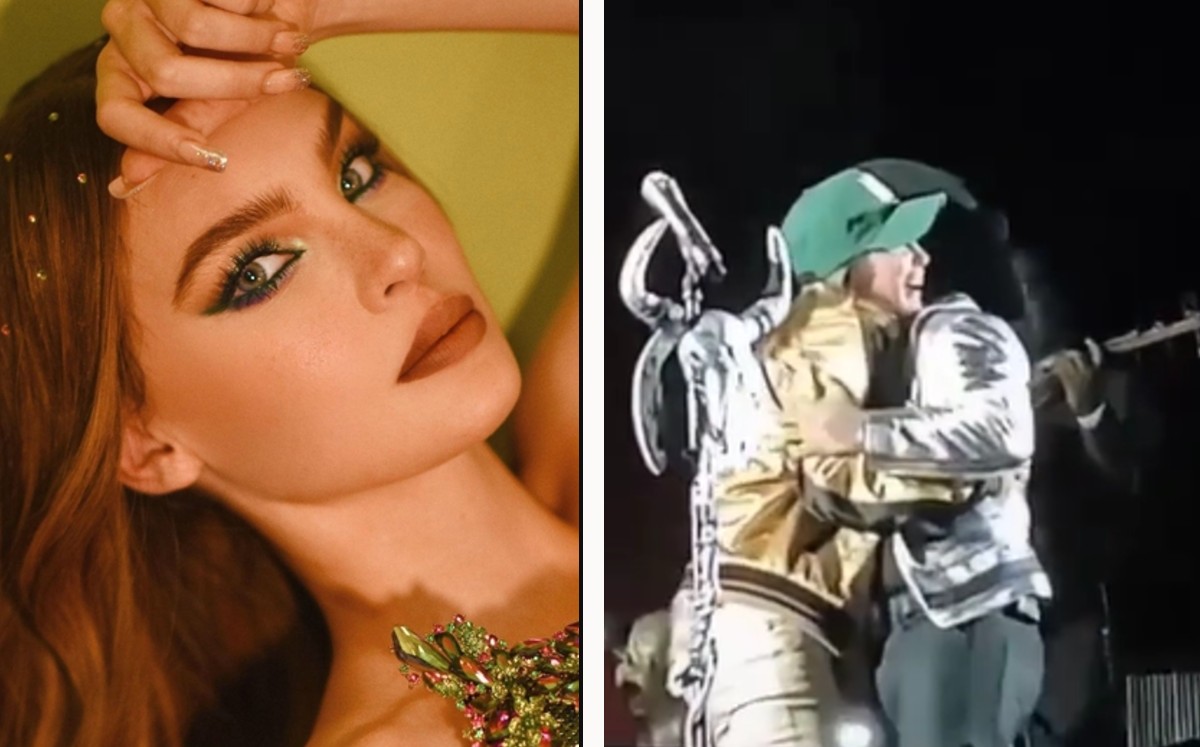 Belinda interrumpe concierto de Christian Nodal para darle sorpresa; fans se emocionan. (Especial)