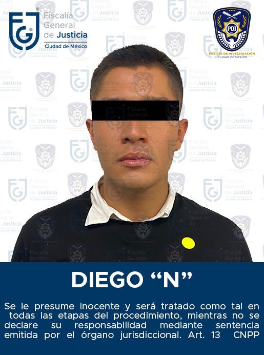 Diego Armando 'N' se entregó a las autoridades después del incidente por el que se le acudo por intento de feminicidio. (Especial)