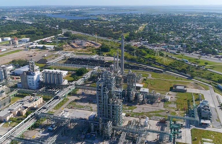 Planta petroquímica en Altamira, Tamaulipas.