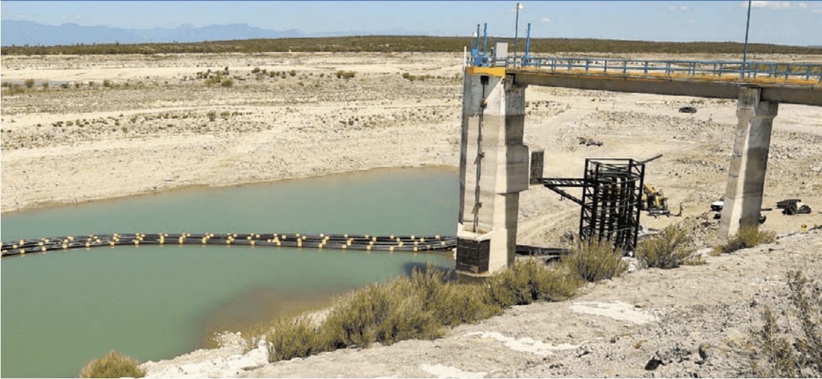 La presa Cerro Prieto, en Linares, se encuentra al 15% de su capacidad. ROBERTO ALANÍS