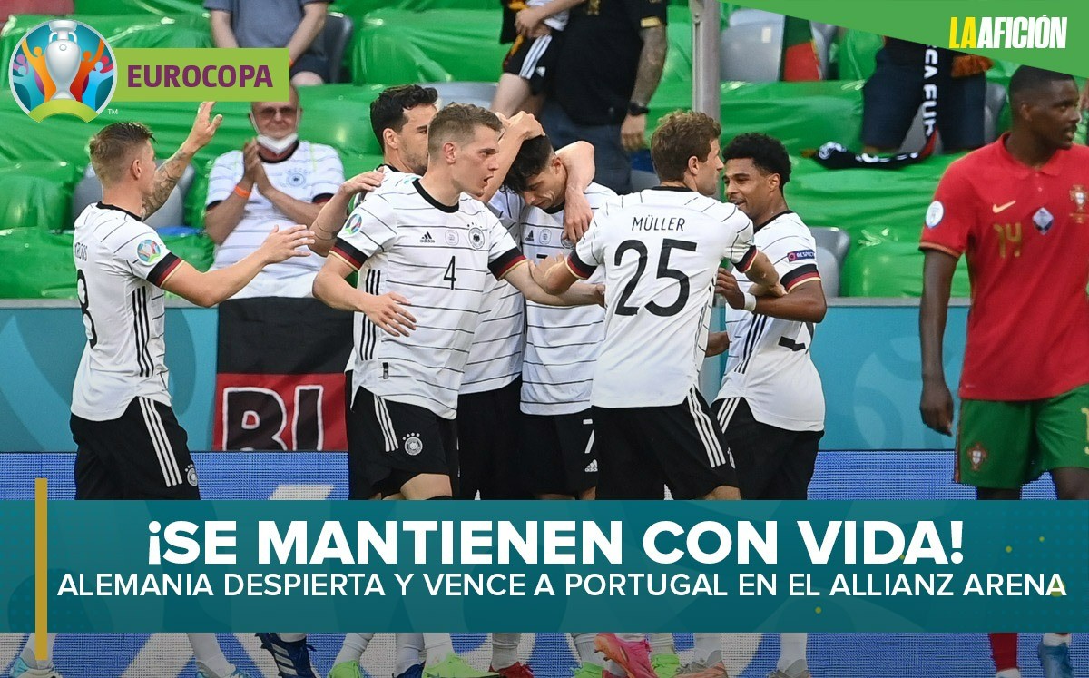 Alemania sigue con vida tras vencer a Francia (AFP)