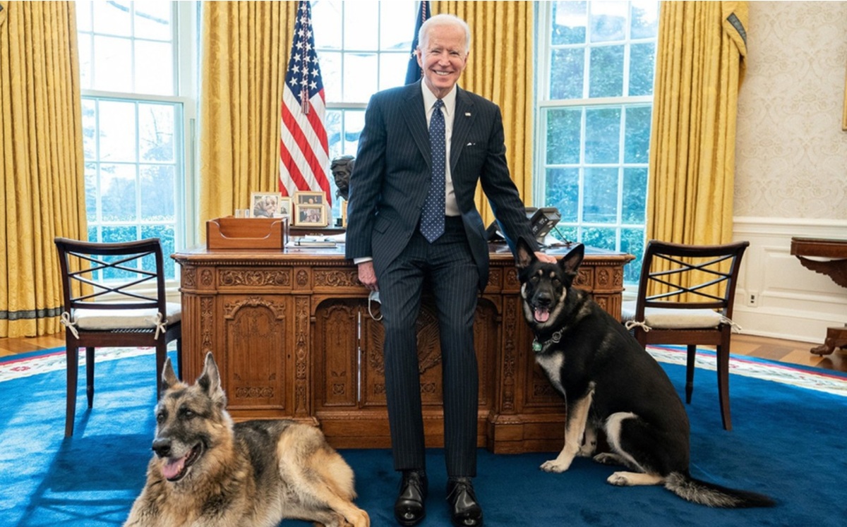 Champ fue parte de la familia Biden por trece años (Twitter: POTUS).