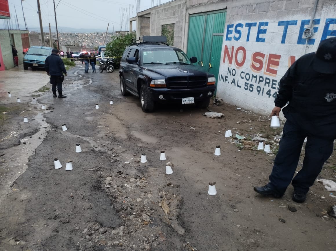 En el sitio fueron encontrados cerca de 15 casquillos.