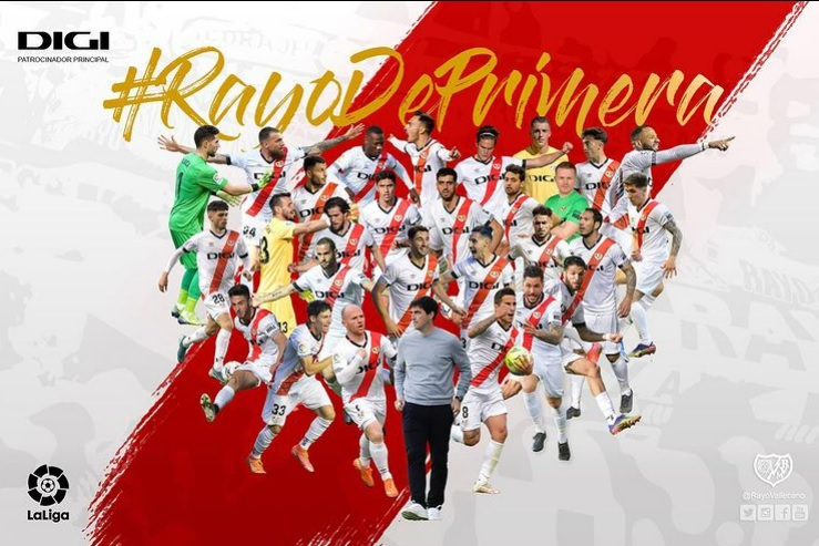 Rayo Vallecano asciende a La Liga (Instagram: @rayovallecano)