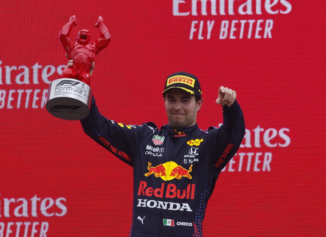 Sergio Pérez, tercero en el Gran Premio de Francia (Reuters)