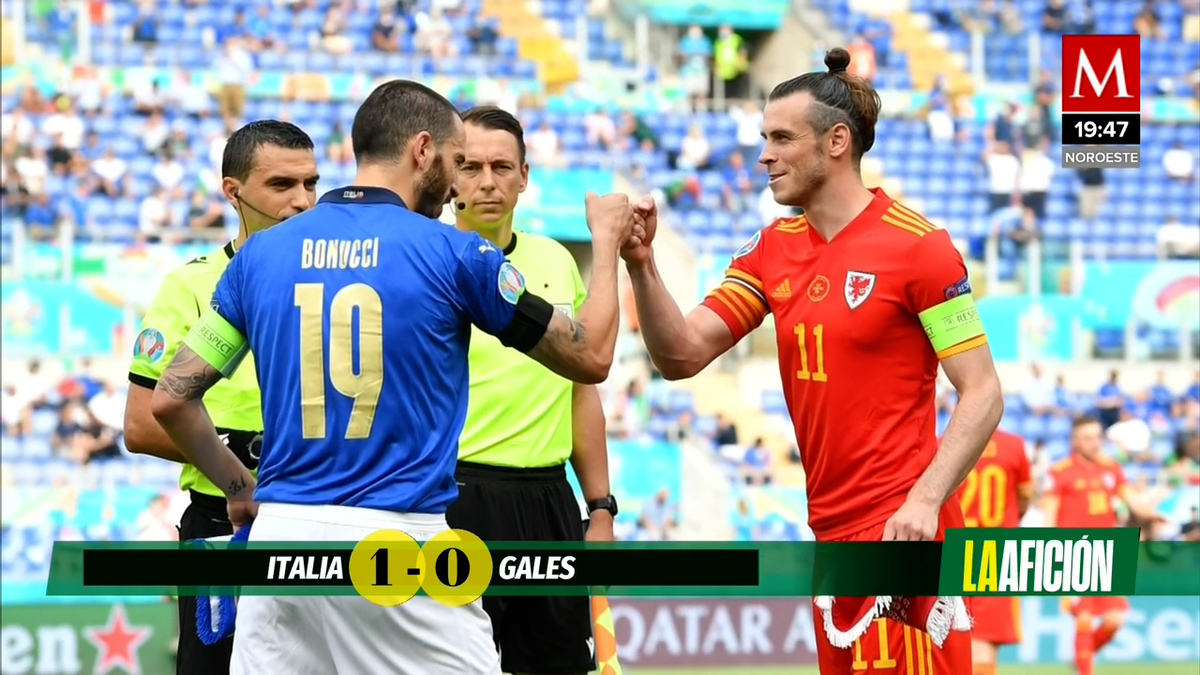 Gales pierde ante Italia pero accede a octavos de final de la Eurocopa 2021