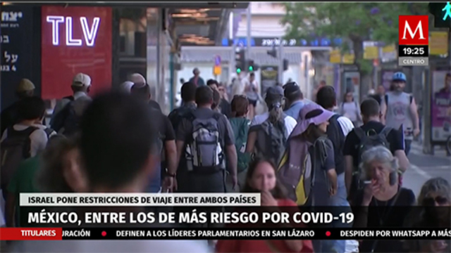 Israel pone a México entre los países con mayor riesgo por covid-19