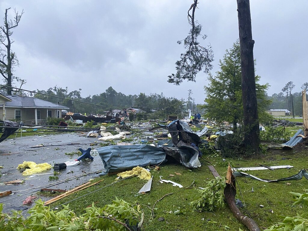 La tormenta tropical 'Caludette' en Estados Unidos. | AP