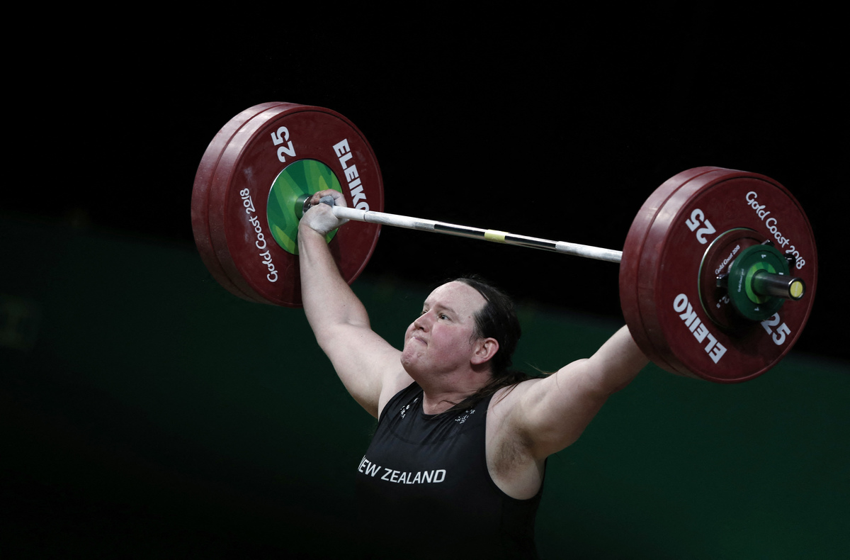 Laurel Hubbard, halterista de Nueva Zelanda (AFP)
