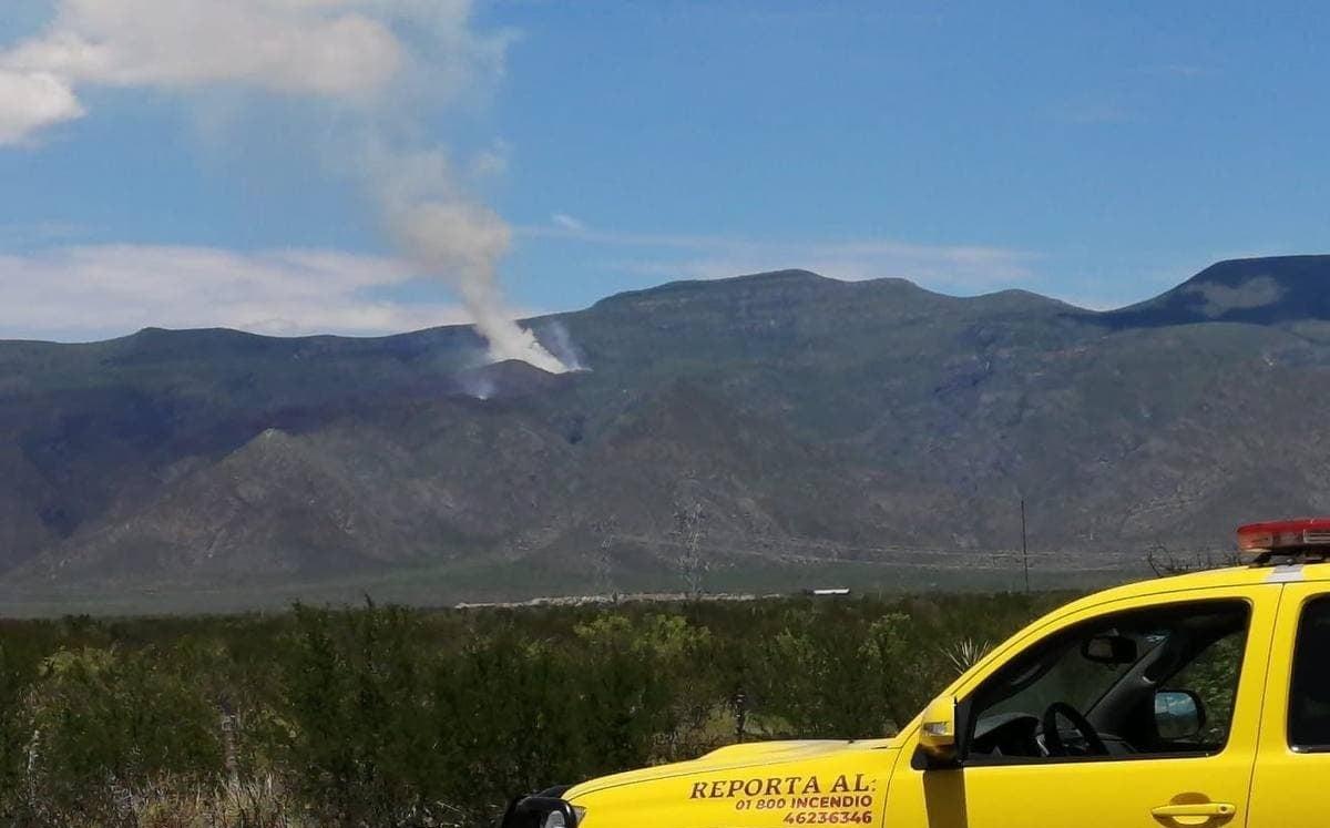 Nuevo León: incendio en Lampazos afecta cinco hectáreas. Foto: Especial