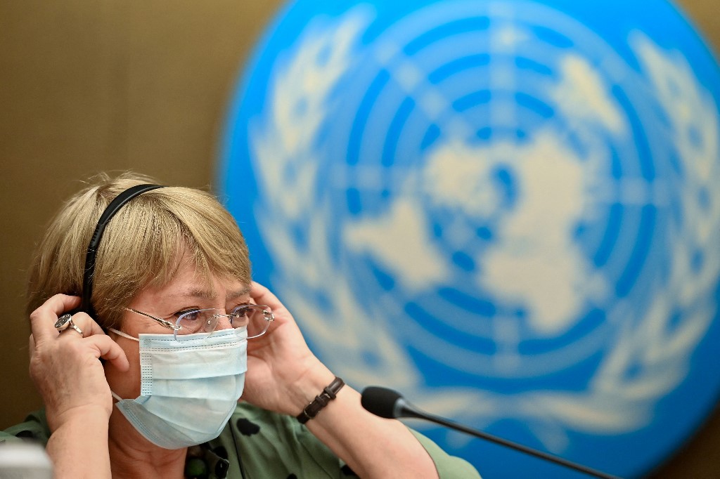 Michelle Bachelet, alta comisionada de la ONU para los derechos humanos. | AFP