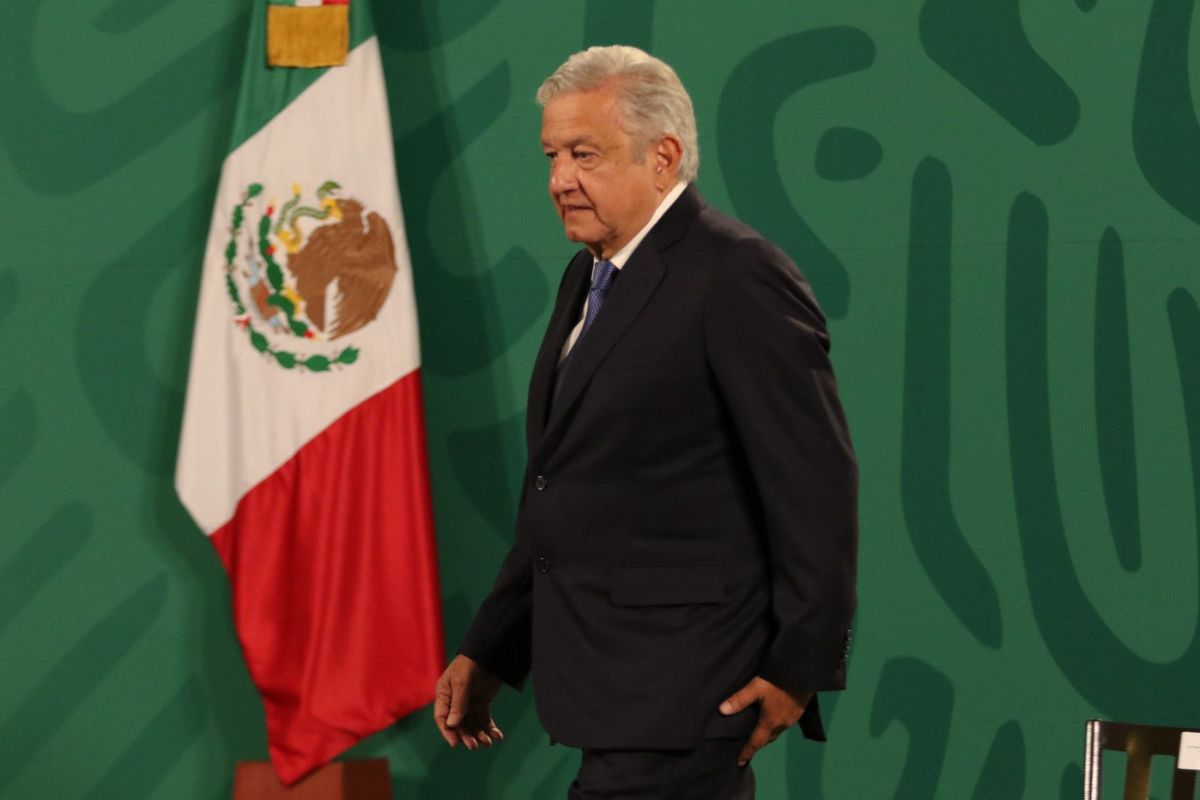 El presidente Andrés Manuel López Obrador en conferencia. (Cuartoscuro)