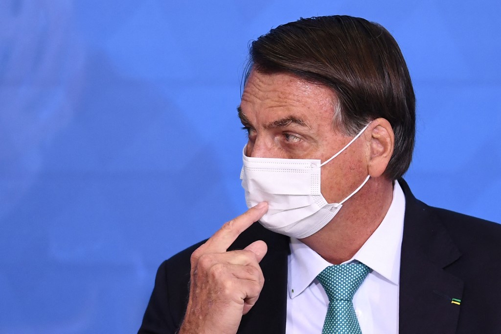 El presidente de Jair Bolsonaro ha negado en todo momento la gravedad de la pandemia. (AFP)