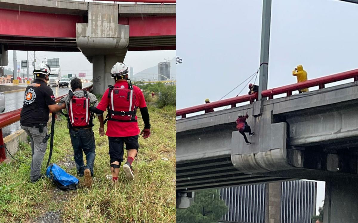 Ambos accidentados fueron atendidos por paramédicos de la Cruz Roja.