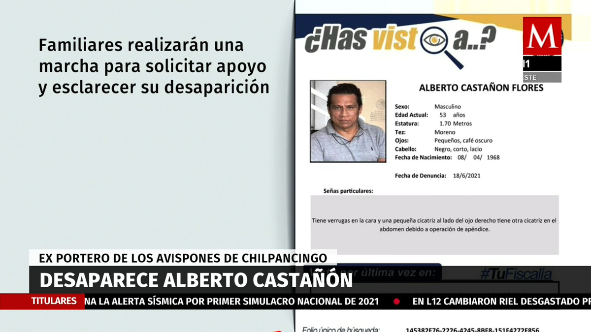 Desaparece ex portero de los Avispones de Chilpancingo, Alberto Castañón