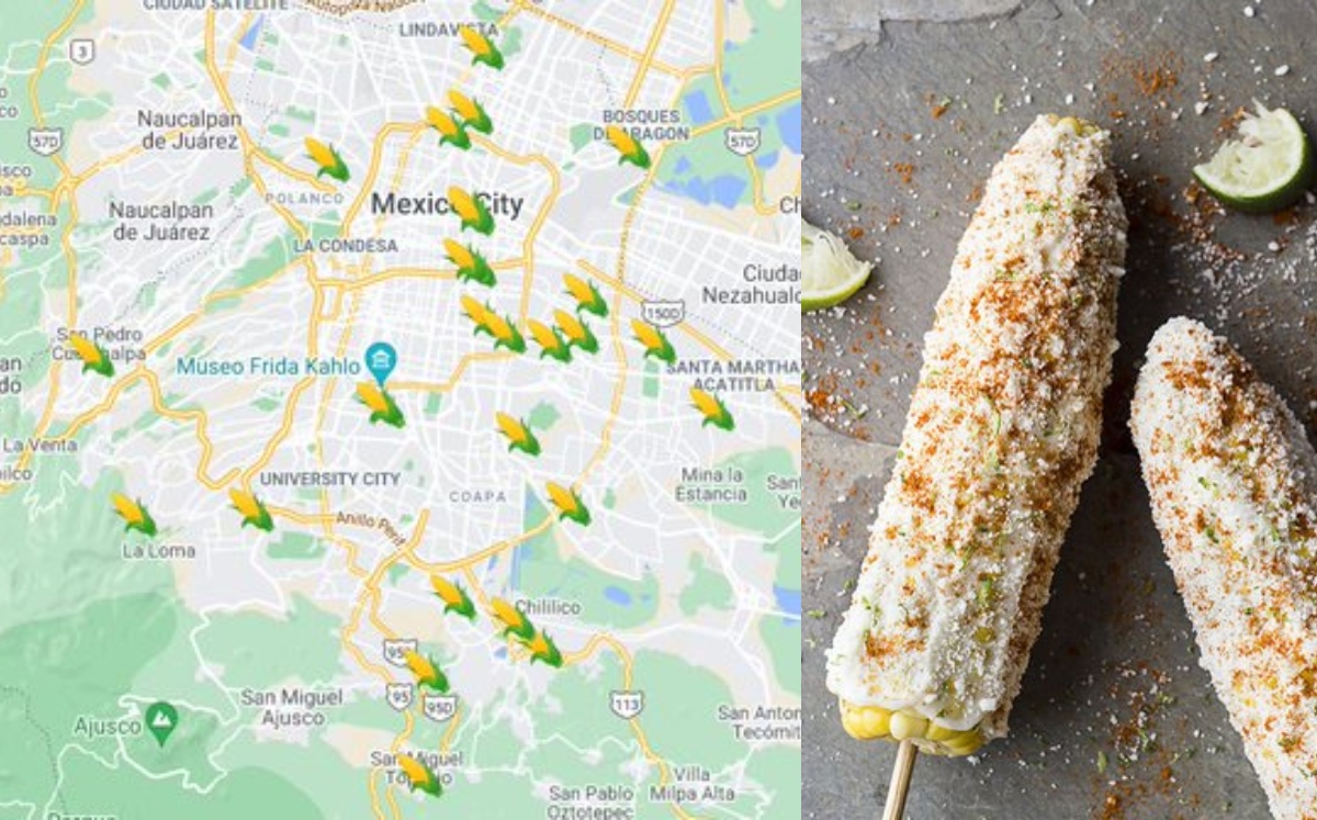 El mapa es colaborativo, así que puedes sumar tu puesto de elotes favorito