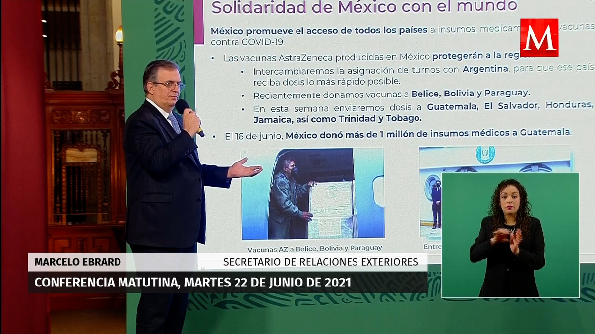 México donará vacunas de AstraZeneca a 5 países de Latinoamérica