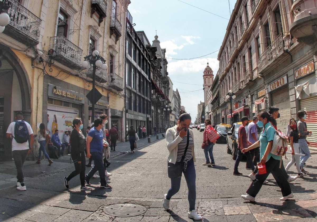 Movilidad en el Centro Histórico de Puebla. (Melanie Torres)