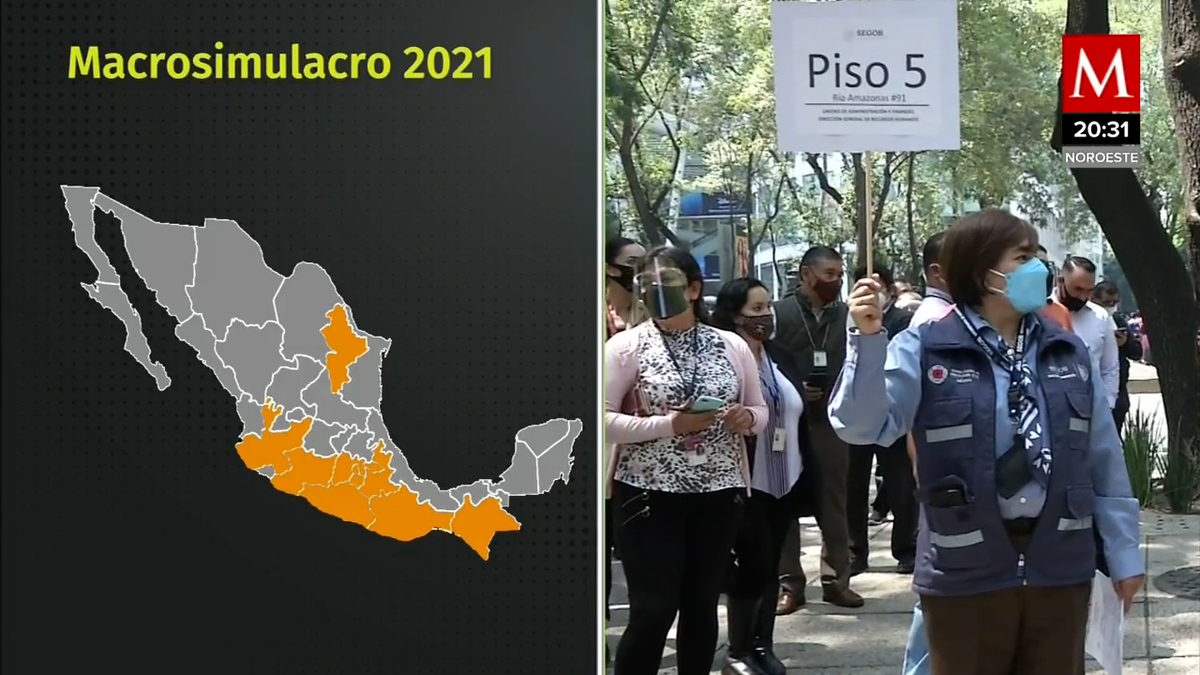 Con respuesta favorable y duros recuerdos del 19S, así fue el macrosimulacro en CdMx