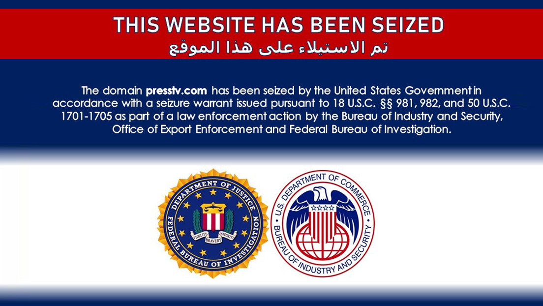 Sitios como el de presstv.com han quedado con esta imagen en su portal. | Captura sitio presstv.com