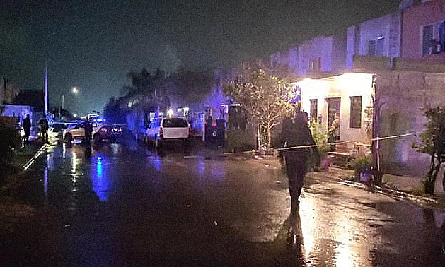 Hombre muere baleado en Cadereyta. Foto: Alan Elí Pérez.