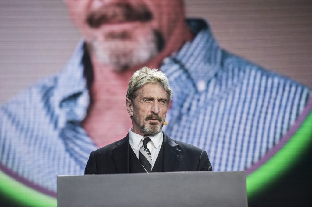 John McAfee, creador del antivirus del mismo nombre. | AFP