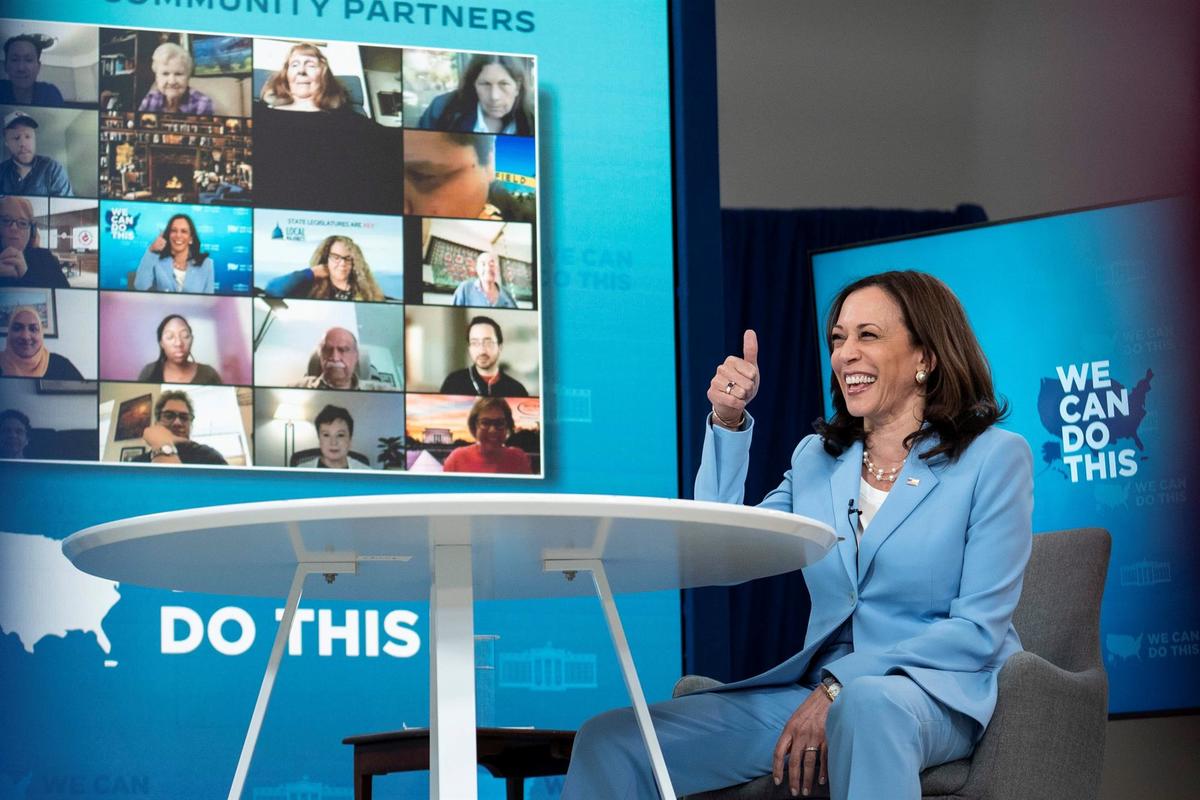 La vicepresidenta de Estados Unidos, Kamala Harris. (EFE)