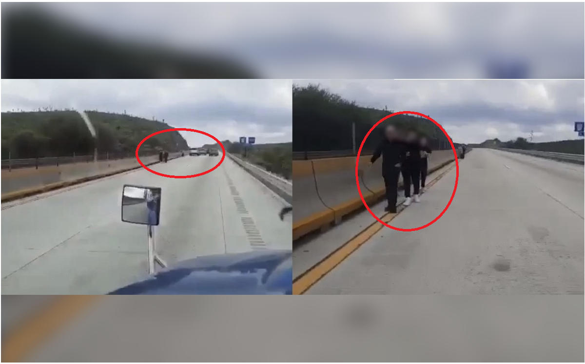 Roban camioneta a familia en Salinas Victoria. Foto: Especial