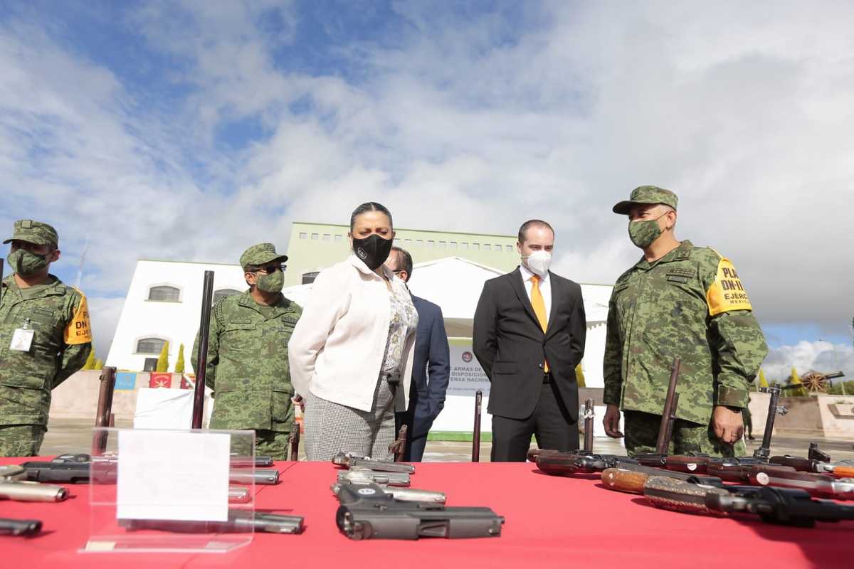 El armamento destruido será sepultado bajo una base de concreto.