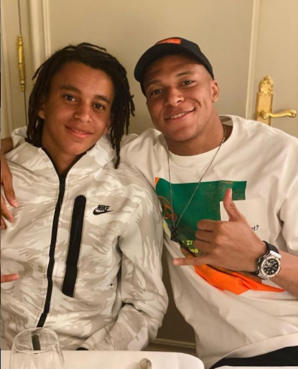 Ethan y Kylian Mbappé (Instagram @k.mbappe)