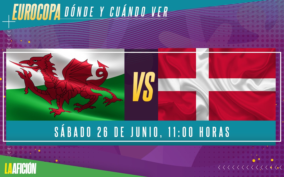 Gales vs Dinamarca: Horario y dónde ver EN VIVO los octavos de final de la Eurocopa
