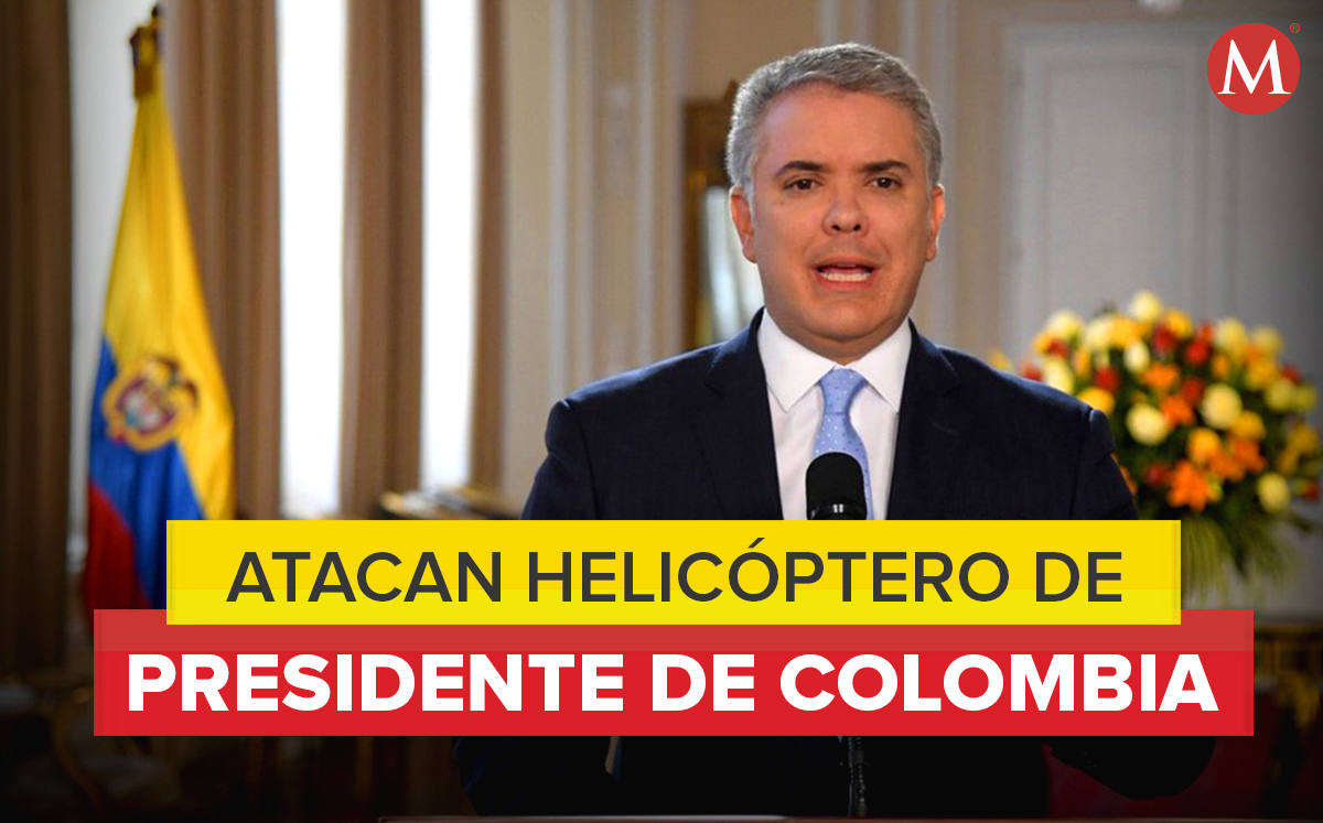 El presidente de Colombia, Iván Duque, fue atacado este viernes en helicóptero. (Especial)