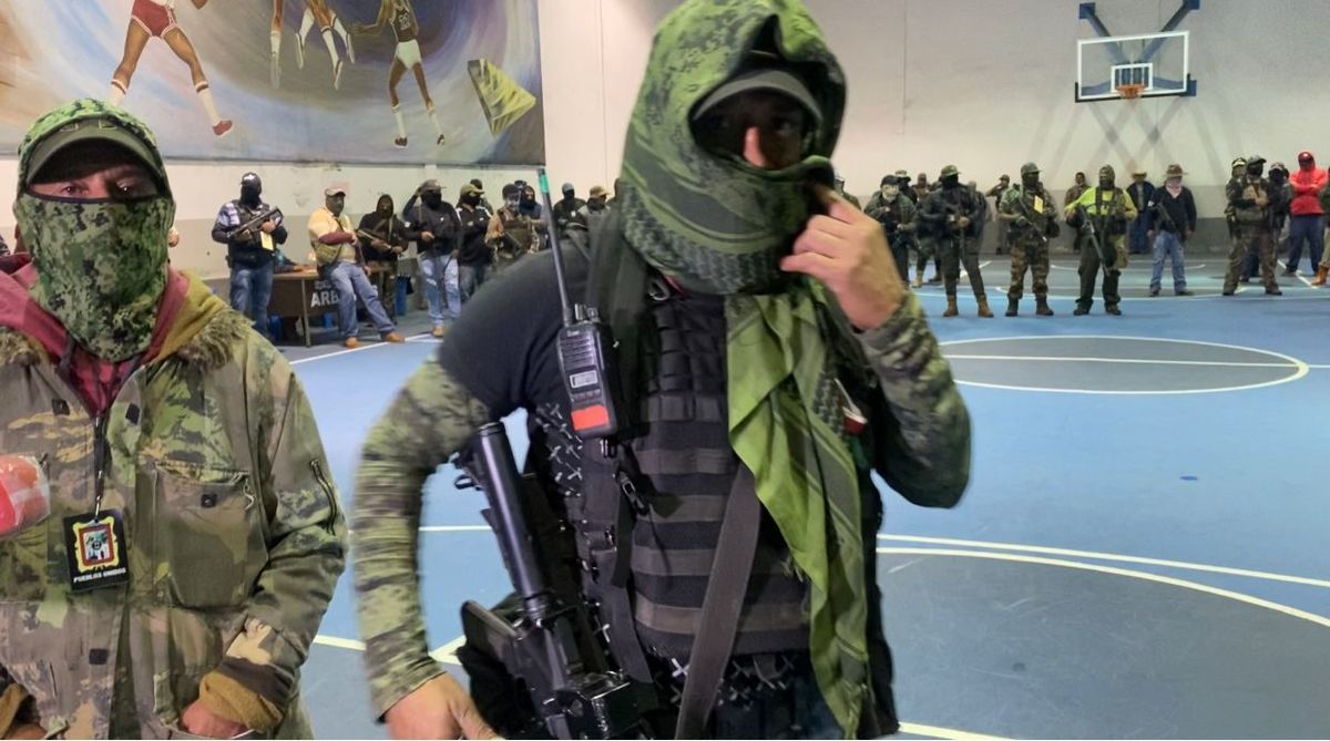 El Presidente pidió a este grupo que confíen en la autoridad. (Selene Flores)