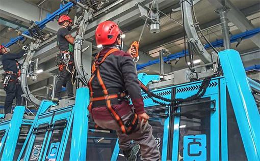 Realizan simulacro de rescate vertical en Línea 2 del Cablebús de CdMx