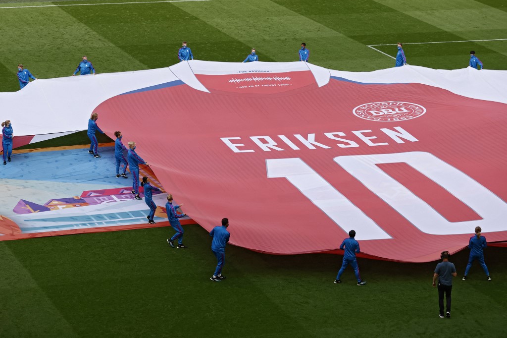 Kasper Hjulmand: Eriksen nos motivo para pasar a los cuartos de la Euro.(AFP)
