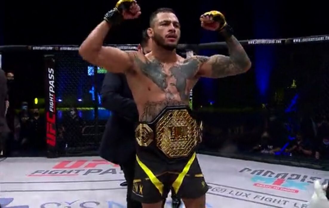 Marco Beltrán retiene título en Lux Fight League 014 (Cortesía)