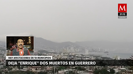 Deja huracán "Enrique" dos muertos en Guerrero