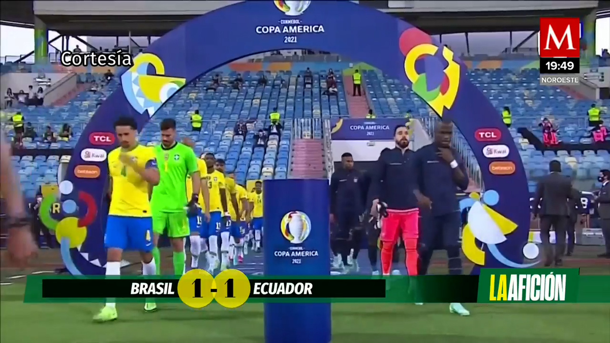 Ecuador avanza a cuartos de final; empata 1-1 ante Brasil: resultado