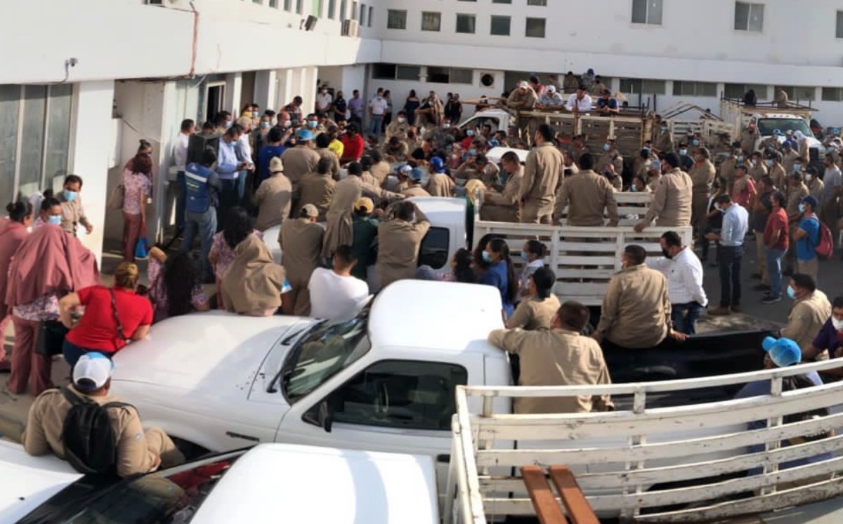 Gerente general de Comapa Ciudad Victoria se reunió con trabajadores sindicalizados. (Antonio Hernández)