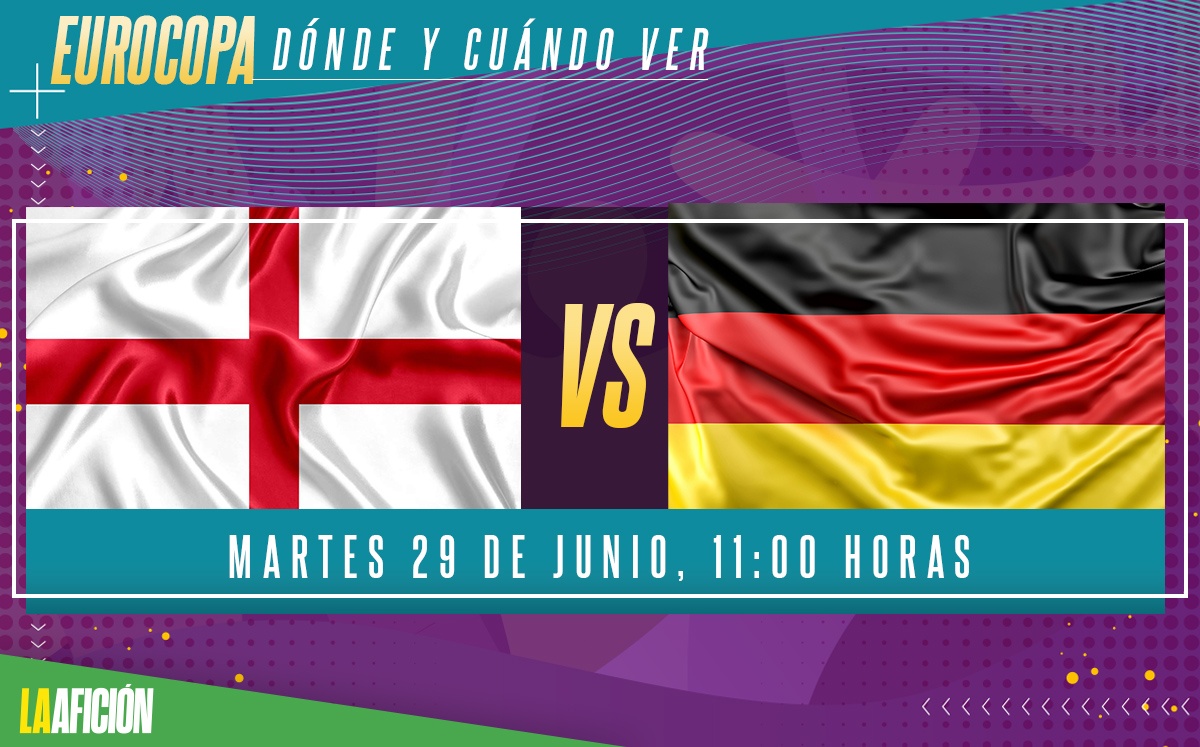 Inglaterra vs Alemania: octavos de final de la Eurocopa