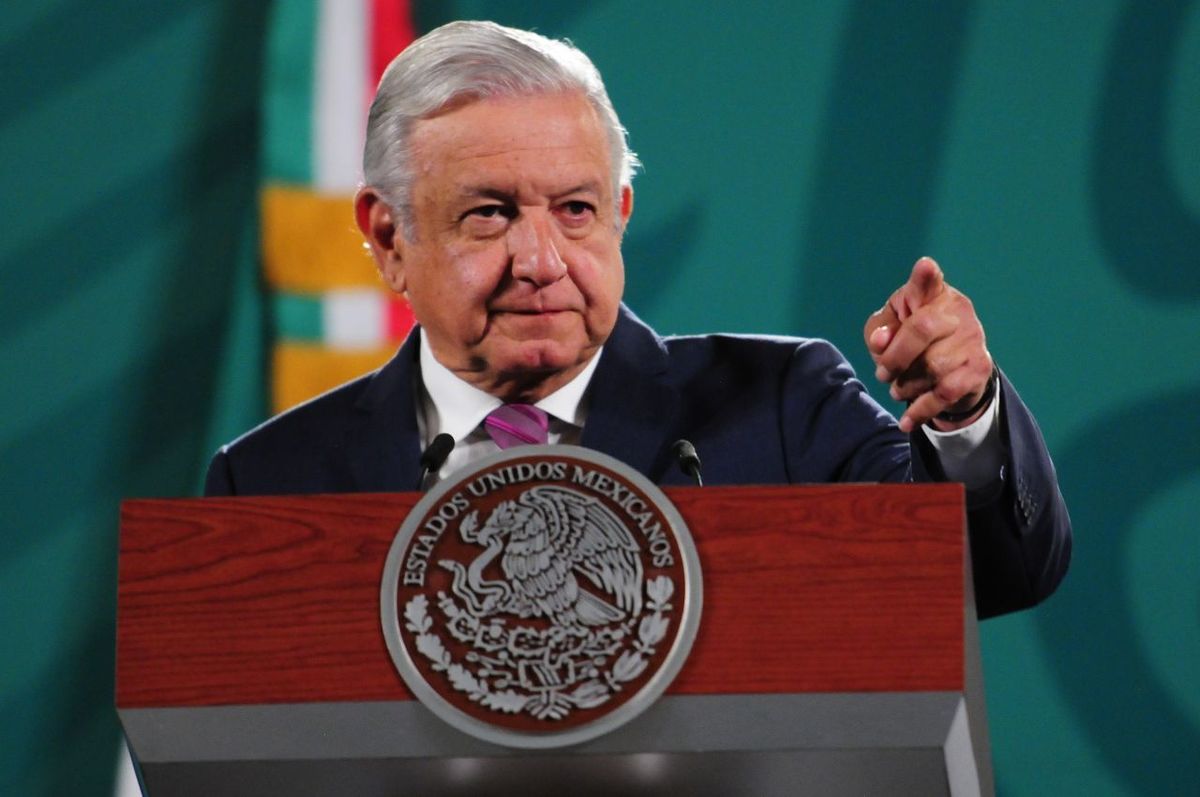 El presidente Andrés Manuel López Obrador en conferencia. (Cuartoscuro)