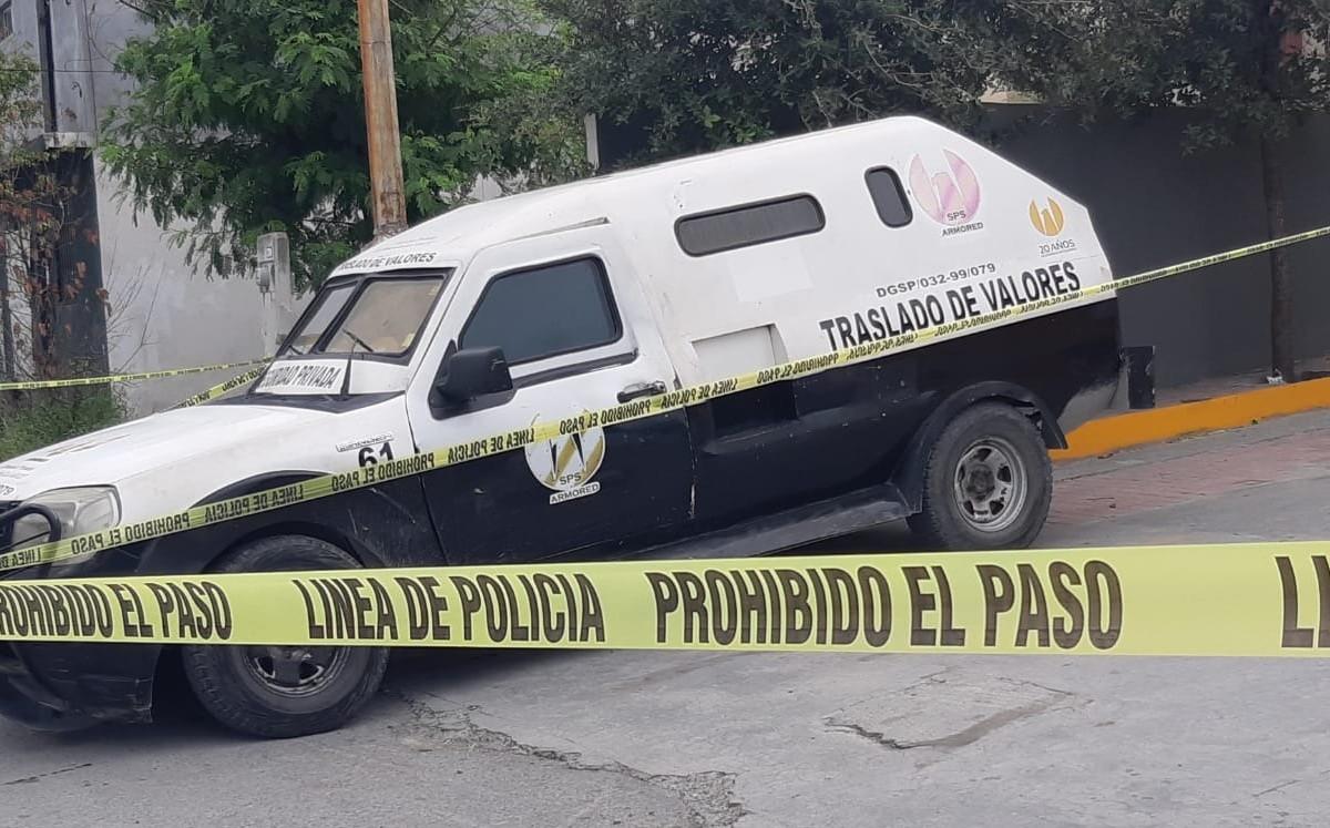Roban de camión de valores 2 millones de pesos en Nuevo León. Foto: Mayte Villasana