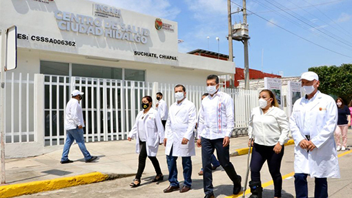 Rutilio Escandón inaugura reconversión del Centro de Salud