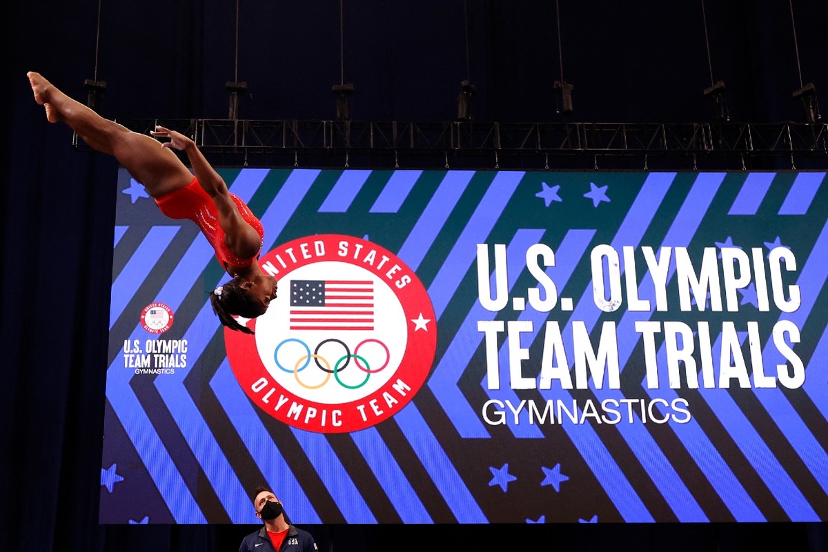 Simone Biles, gimnasta estadunidense (AFP)