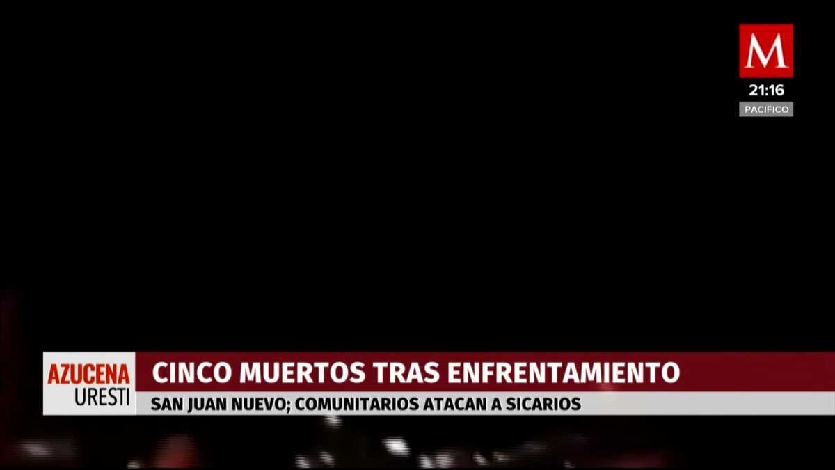Balacera en Michoacán deja cinco fallecidos